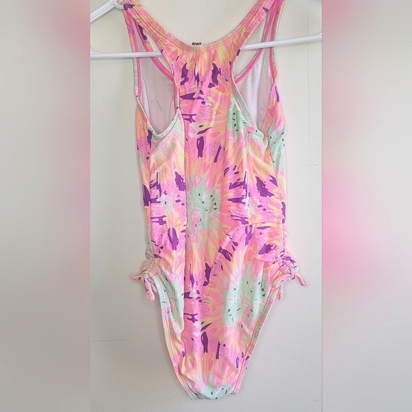 Girls Ocean Pacific OP Tie Dye Peace Sign One Piece Bathing Suit, sz 7/8 - Picture 2 of 5